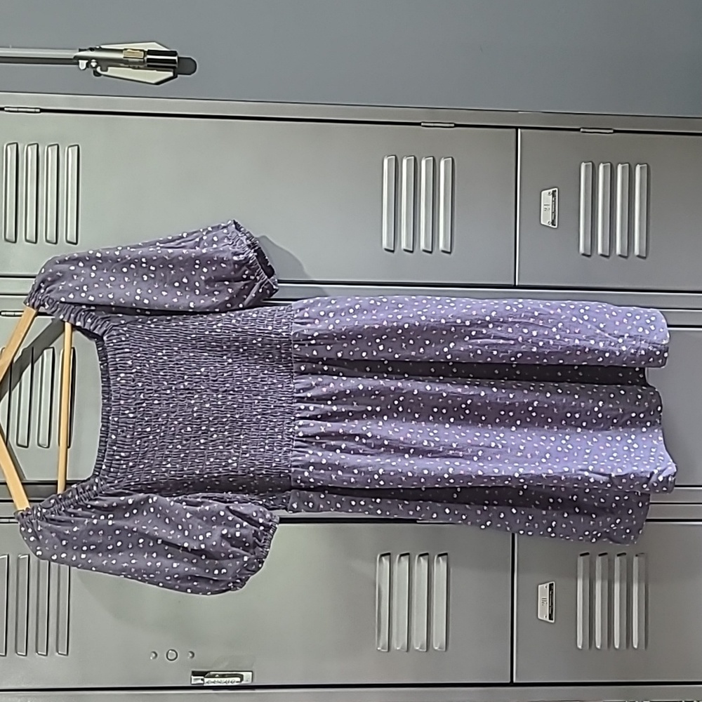 Universal Thread Smocked Dress with Puffed Balloon Sleeve Size Small